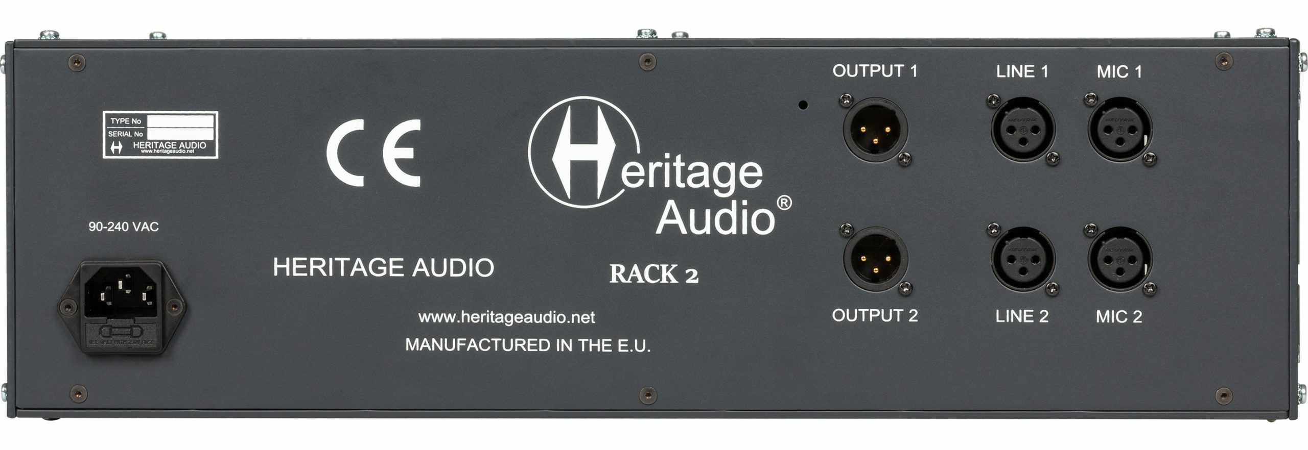Heritage Audio Rack-2 2-slot 80 Series Chassis