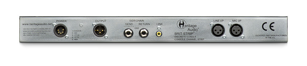 Heritage Audio BritStrip Channel Strip with Diode Bridge Compressor