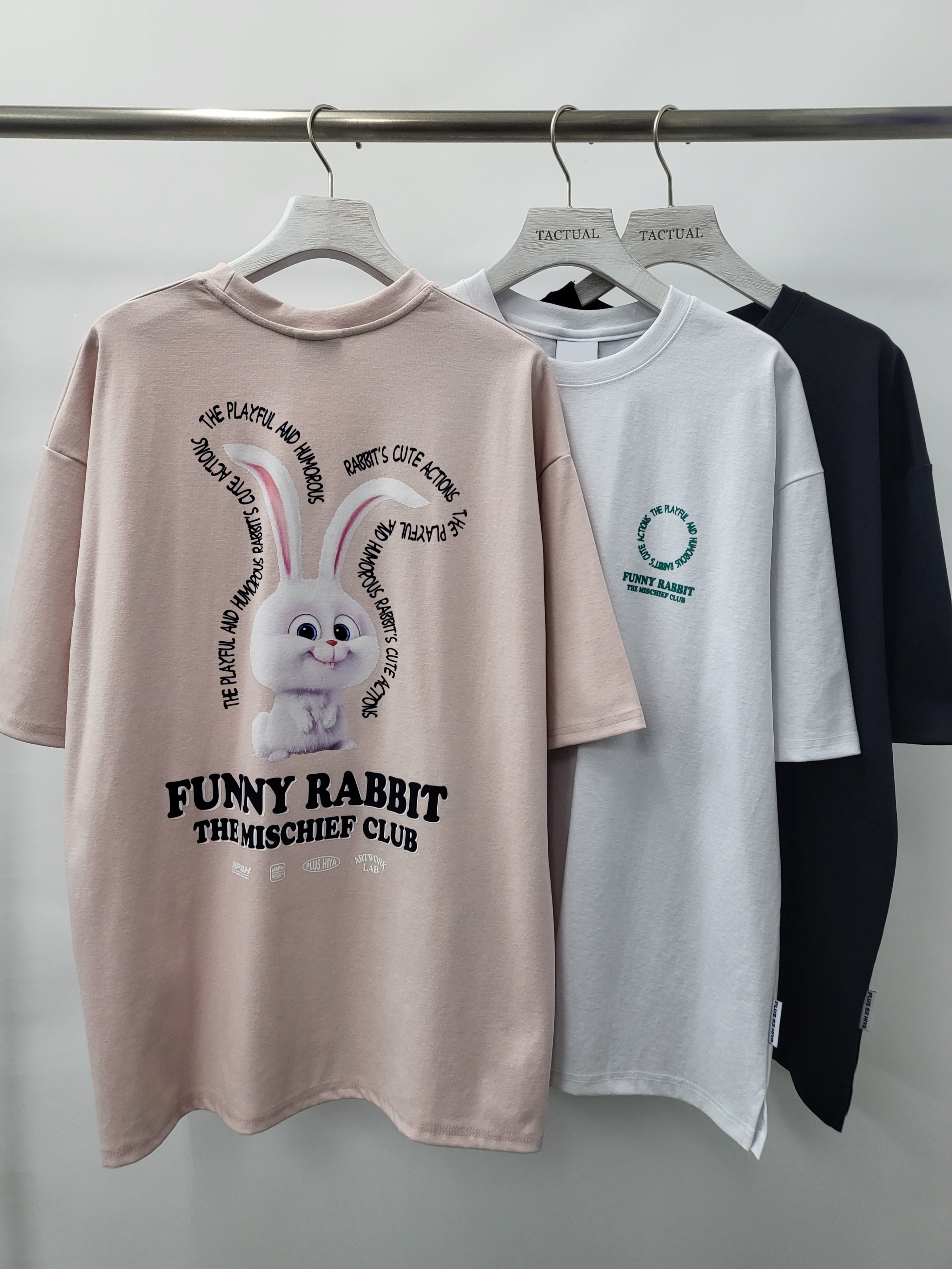 兔仔圖案短袖Tee T4615