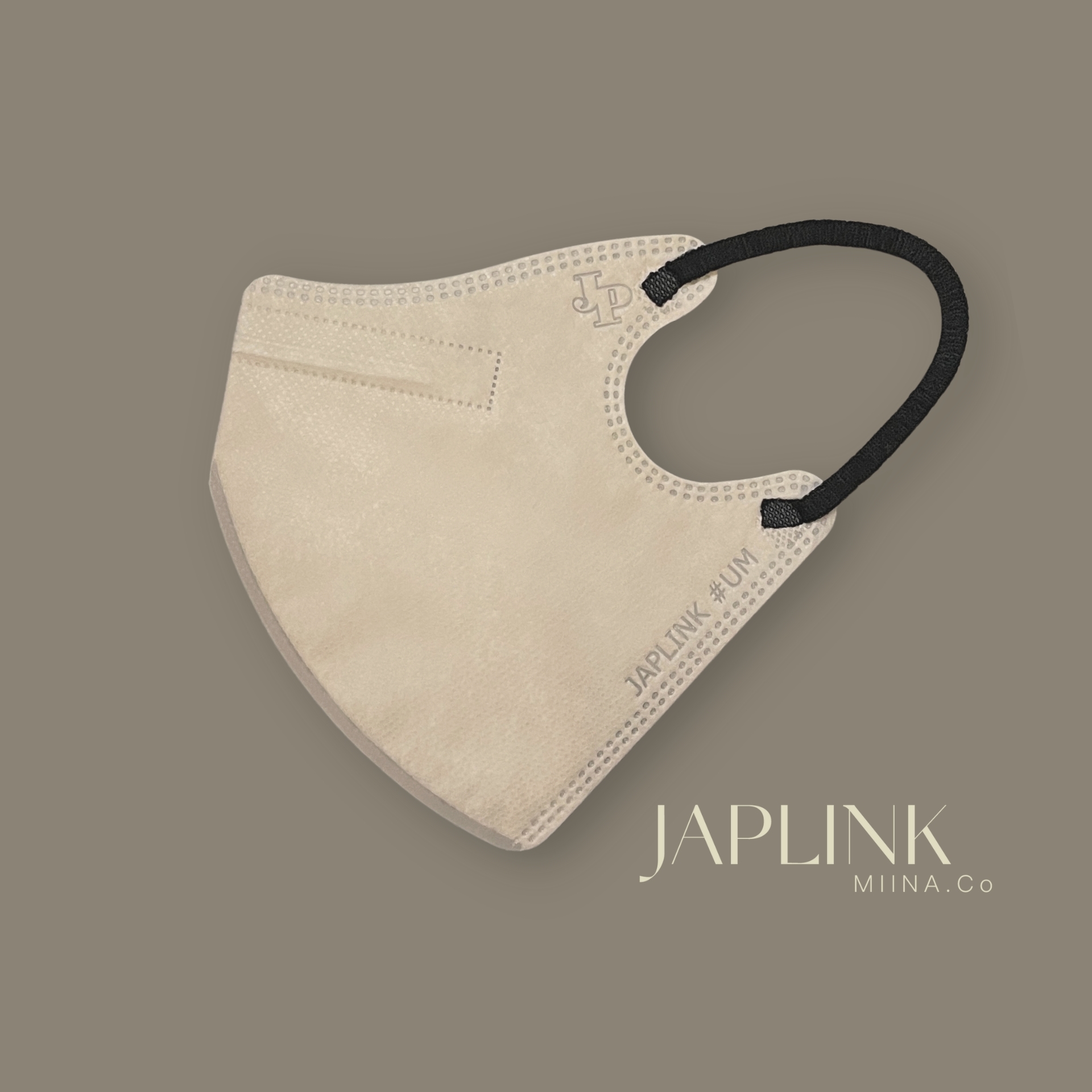 JAPLINK MASK 立體口罩【 HEPA 高透氣 】燕麥x黑