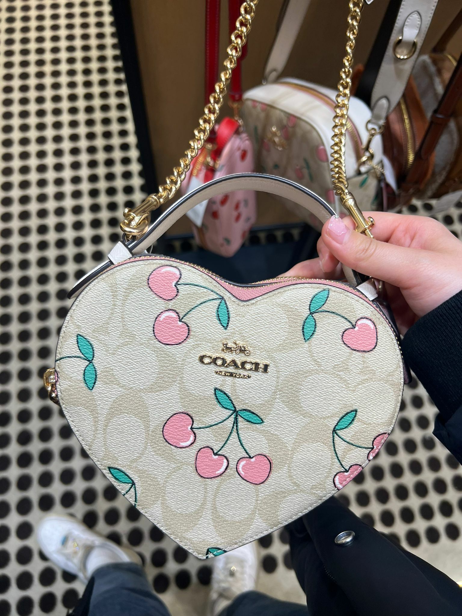 Embrace Style with the Coach Cherry Bag Heart