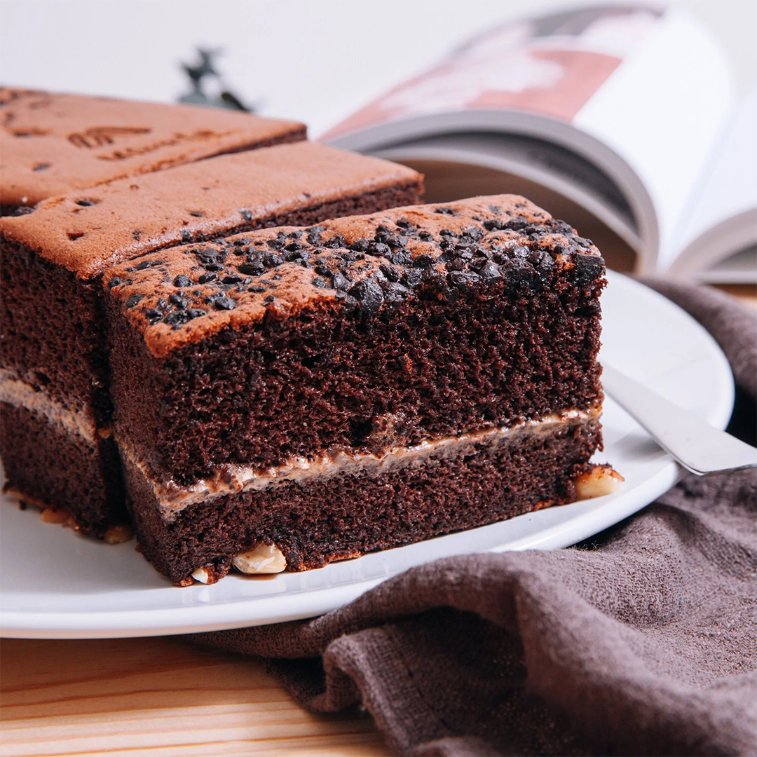 【米樂客】金莎巧克力米蛋糕（無麩質）米蛋糕/小明星大跟班/網路部落客推薦報導/宜蘭人氣團購美食