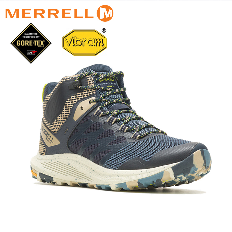 MERRELL NOVA 3 MID GTX 防水多功能健行鞋 男款 藍  33ML067619
