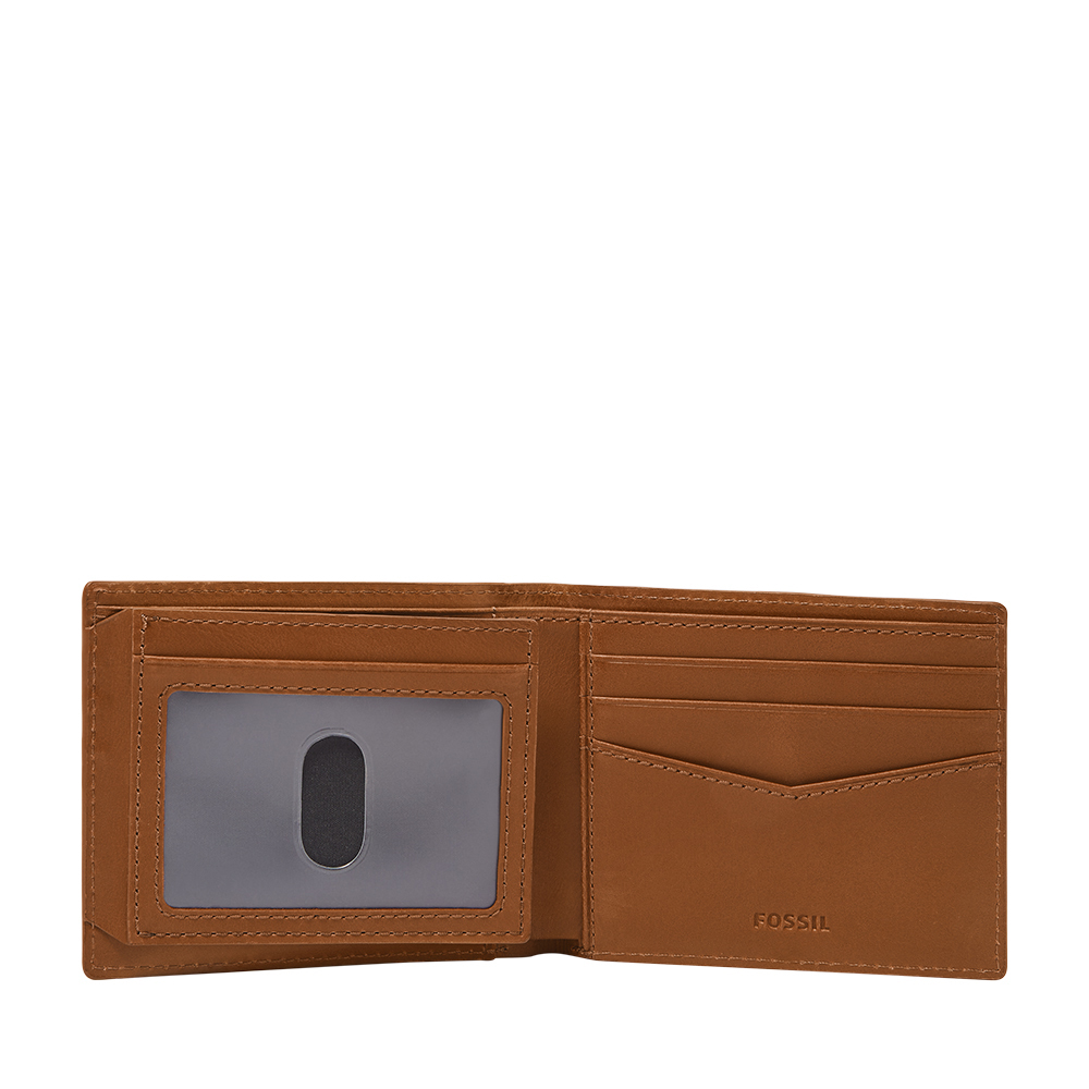 Everett 真皮證件格經典男夾-金棕色 ML4397216