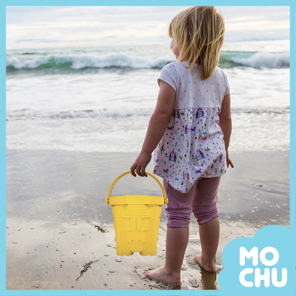 手提桶沙灘玩具八件組套裝(六色)