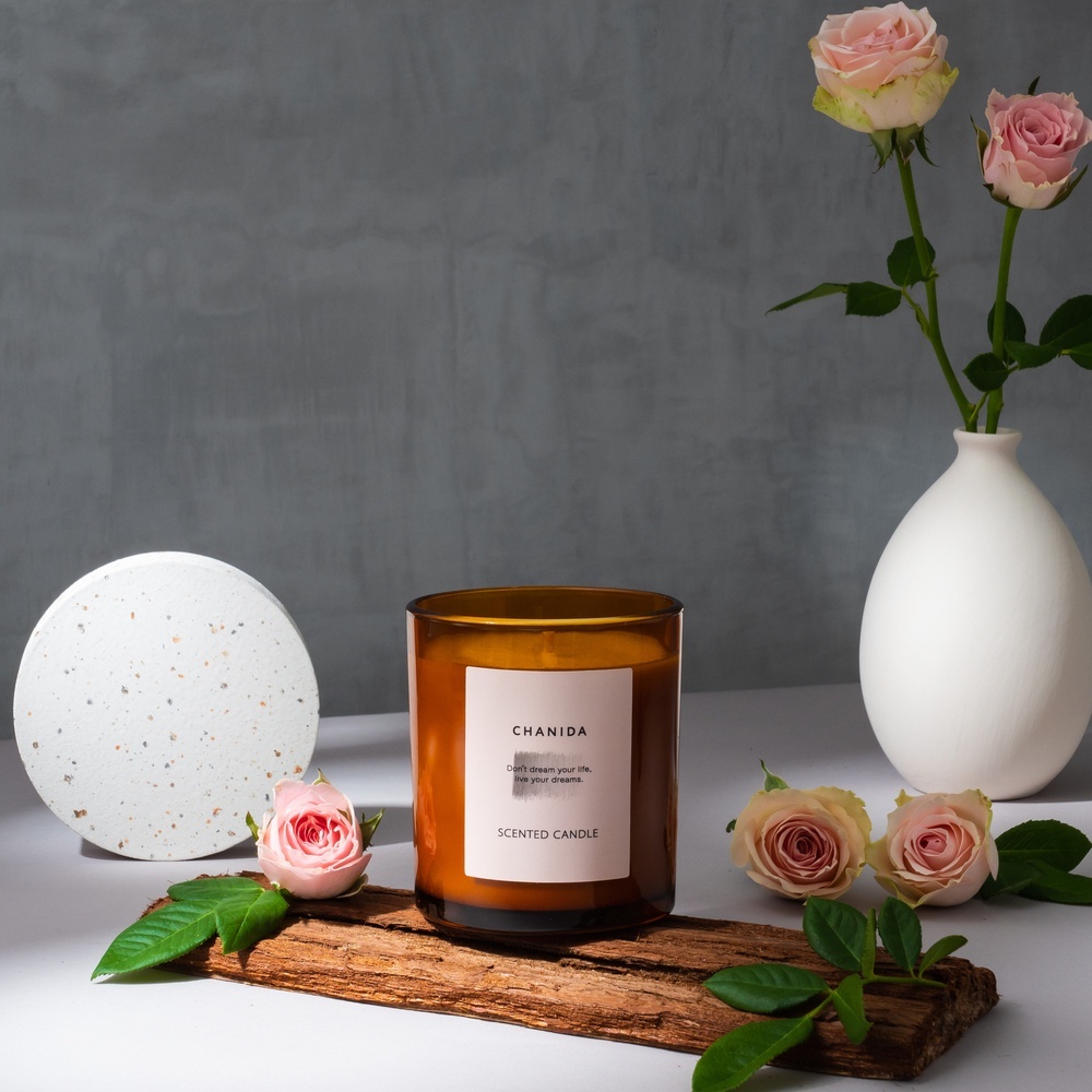 檜木・玫瑰 香氛蠟燭 - CHANIDA