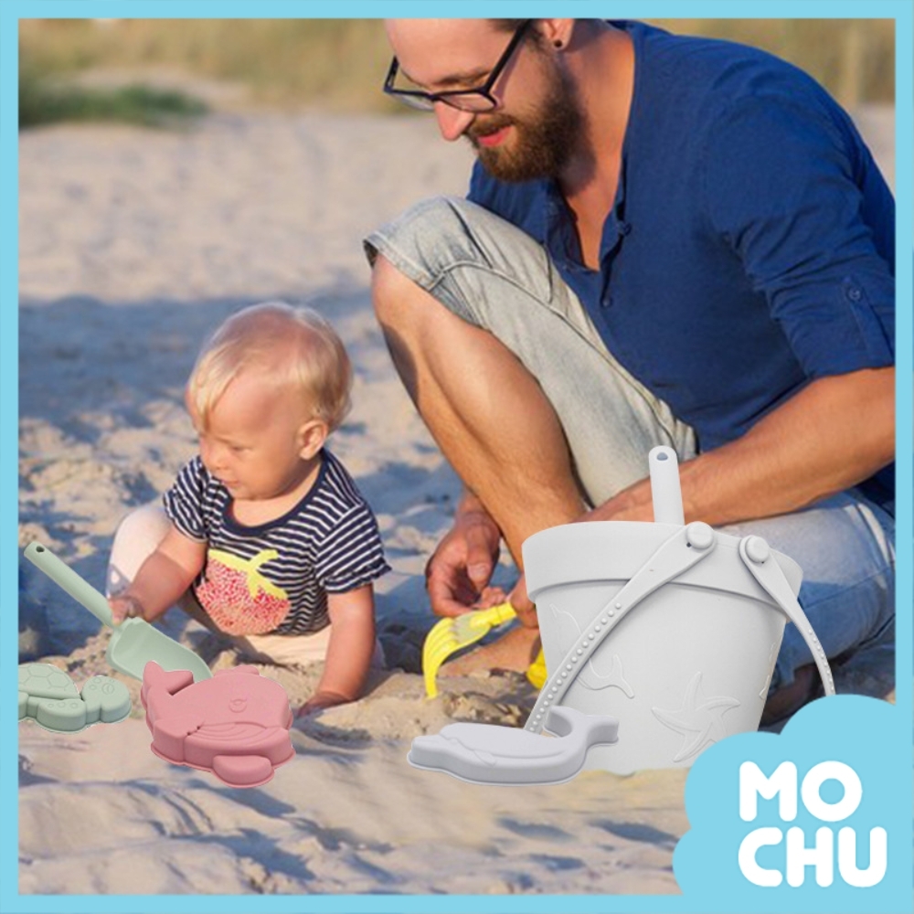 海洋世界沙灘桶八件組套裝(六色)