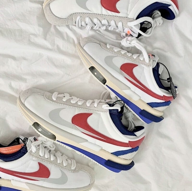 SACAI X NIKE ZOOM CORTEZ 白紅色DQ0581100