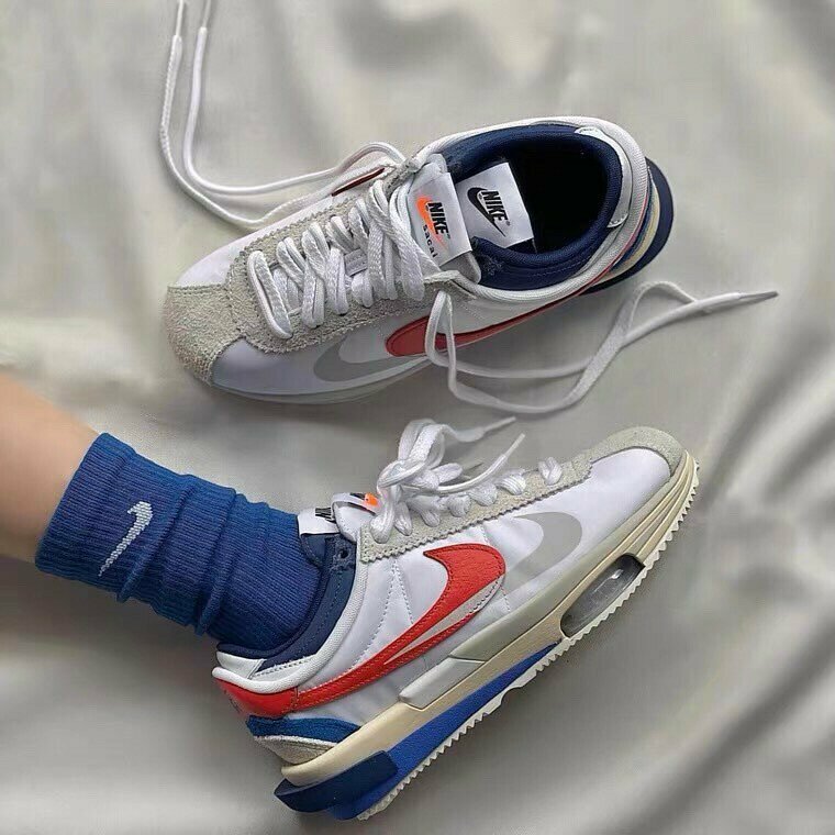 SACAI X NIKE ZOOM CORTEZ 白紅色DQ0581100