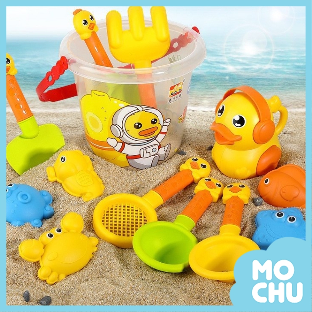 太空鴨沙灘桶十四件組