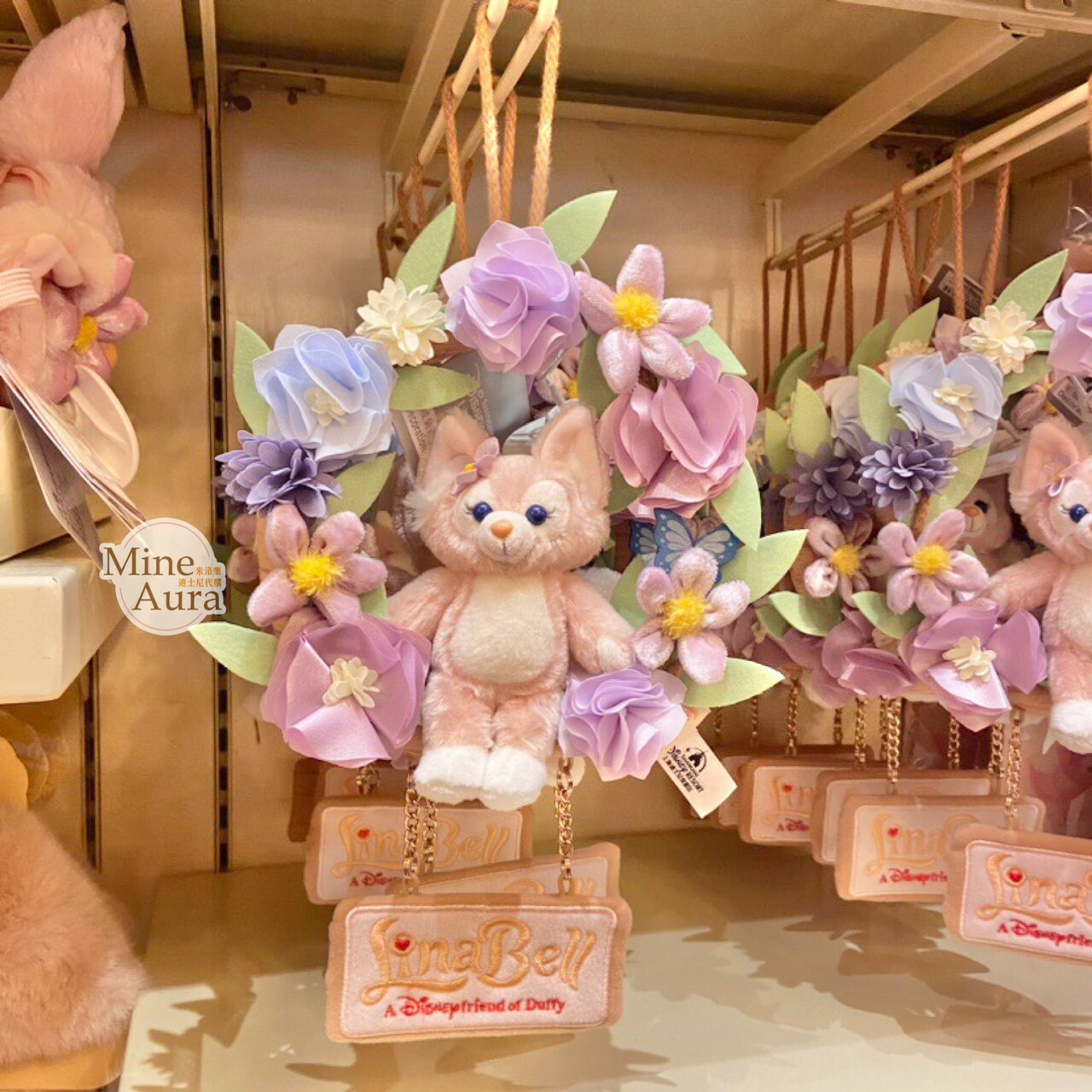 (限時特價) 玲娜貝兒 Lina bell 絨毛 花環 掛飾 擺飾品 -上海迪士尼樂園