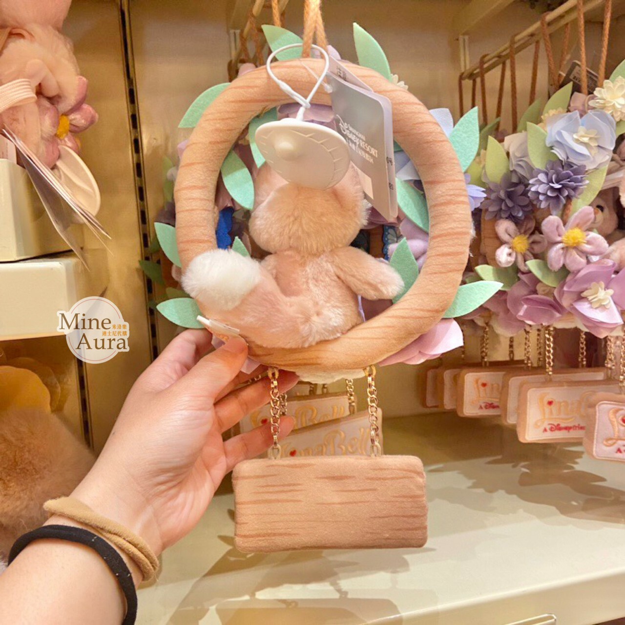 (限時特價) 玲娜貝兒 Lina bell 絨毛 花環 掛飾 擺飾品 -上海迪士尼樂園