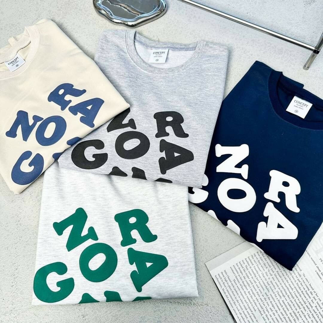 #80260 發泡 Norgyma 字母 短T