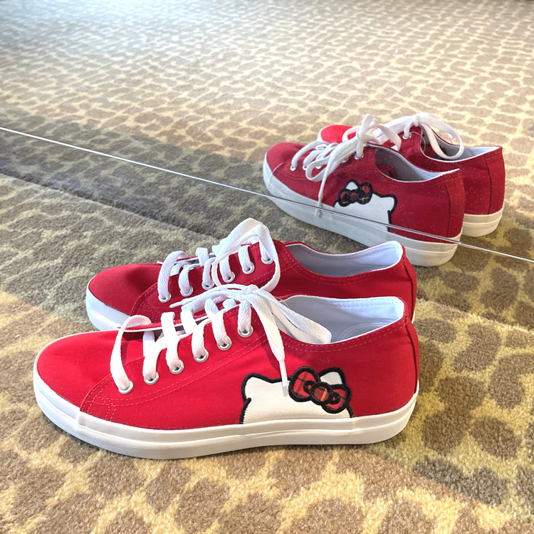 [現貨] 21230-KT Sanrio Hello Kitty 休閒鞋 大面 #TW-AS21-920123 紅色
