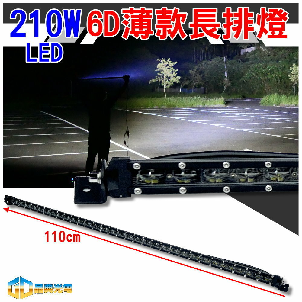 (L036) LED 210W 6D魚眼薄型車頂燈 白光 晶典光電