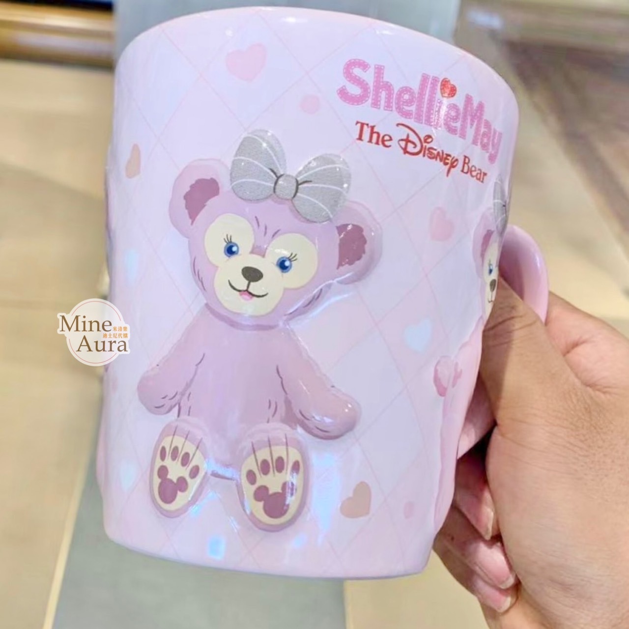 雪莉玫 ShellieMay 立體浮雕 馬克杯 水杯 -上海迪士尼樂園