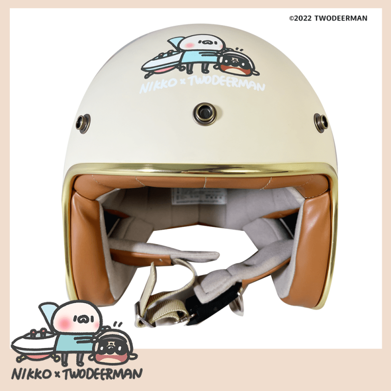 半罩式安全帽-金發陪你騎