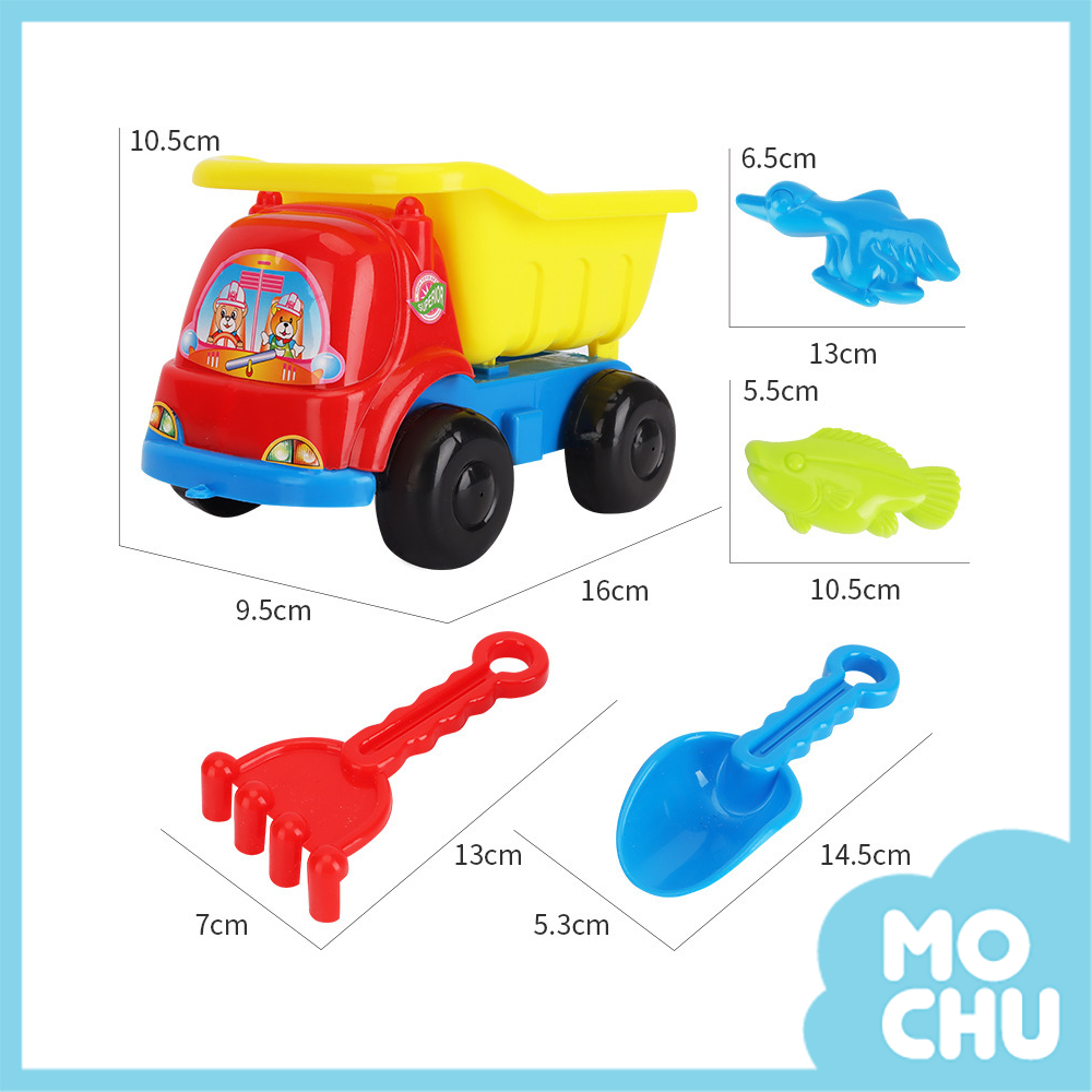 小熊開車沙灘玩具五件組