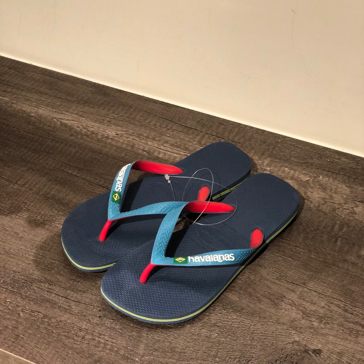 Havaianas 哈瓦仕  Brazil Mix 藍/紅 跳色 拖鞋 男女款 4123206-0089