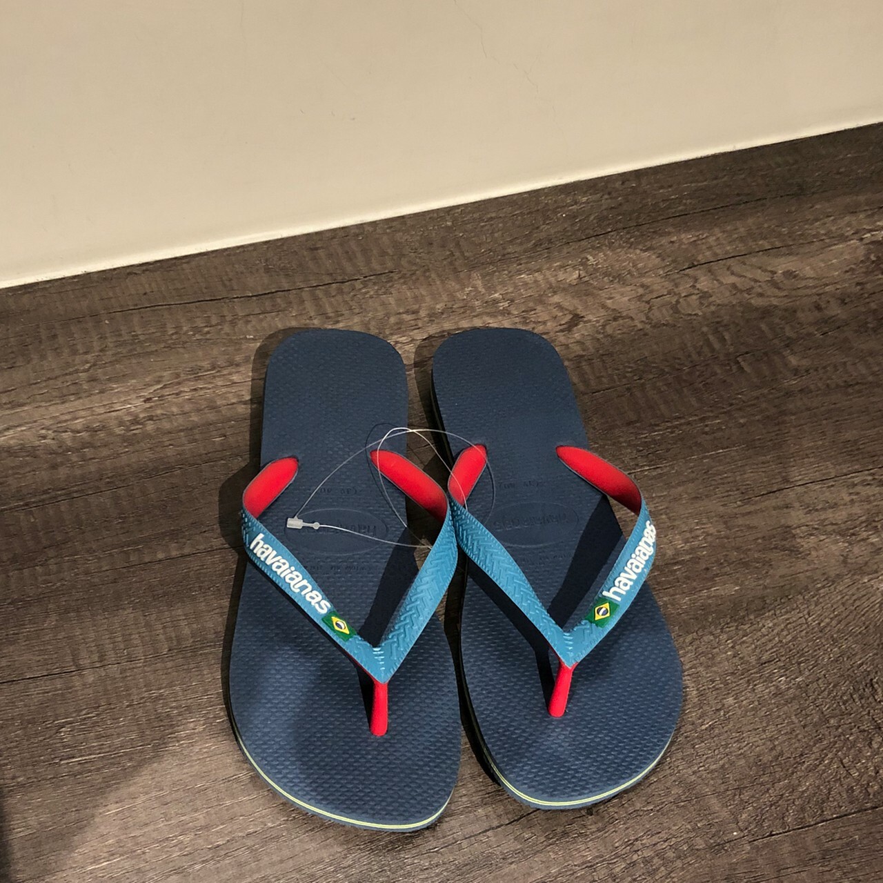 Havaianas 哈瓦仕  Brazil Mix 藍/紅 跳色 拖鞋 男女款 4123206-0089