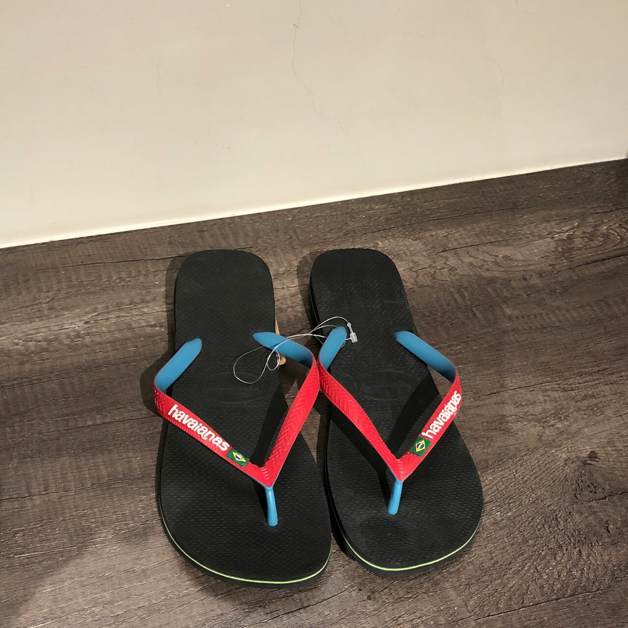 Havaianas 哈瓦仕 男款 夾腳拖 巴西國旗款 紅藍 4123206-9710