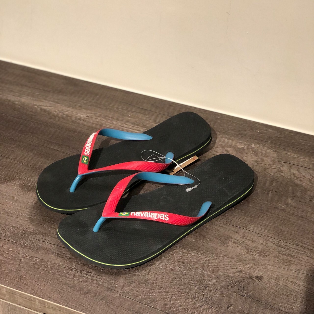 Havaianas 哈瓦仕 男款 夾腳拖 巴西國旗款 紅藍 4123206-9710