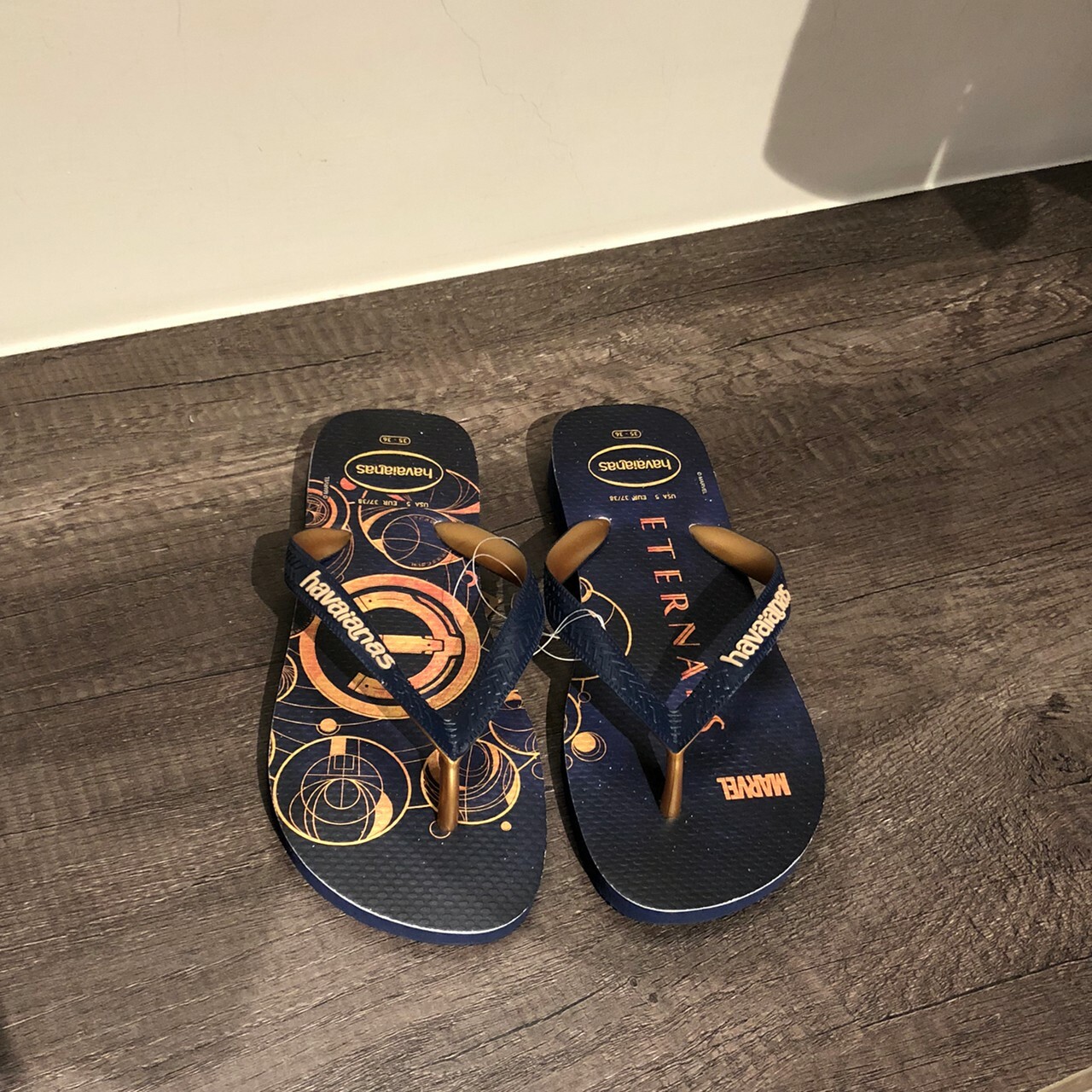 Havaianas哈瓦仕 拖鞋 夾腳拖 漫威電影 永恆族 巴西  女鞋 藍 4139511-1637