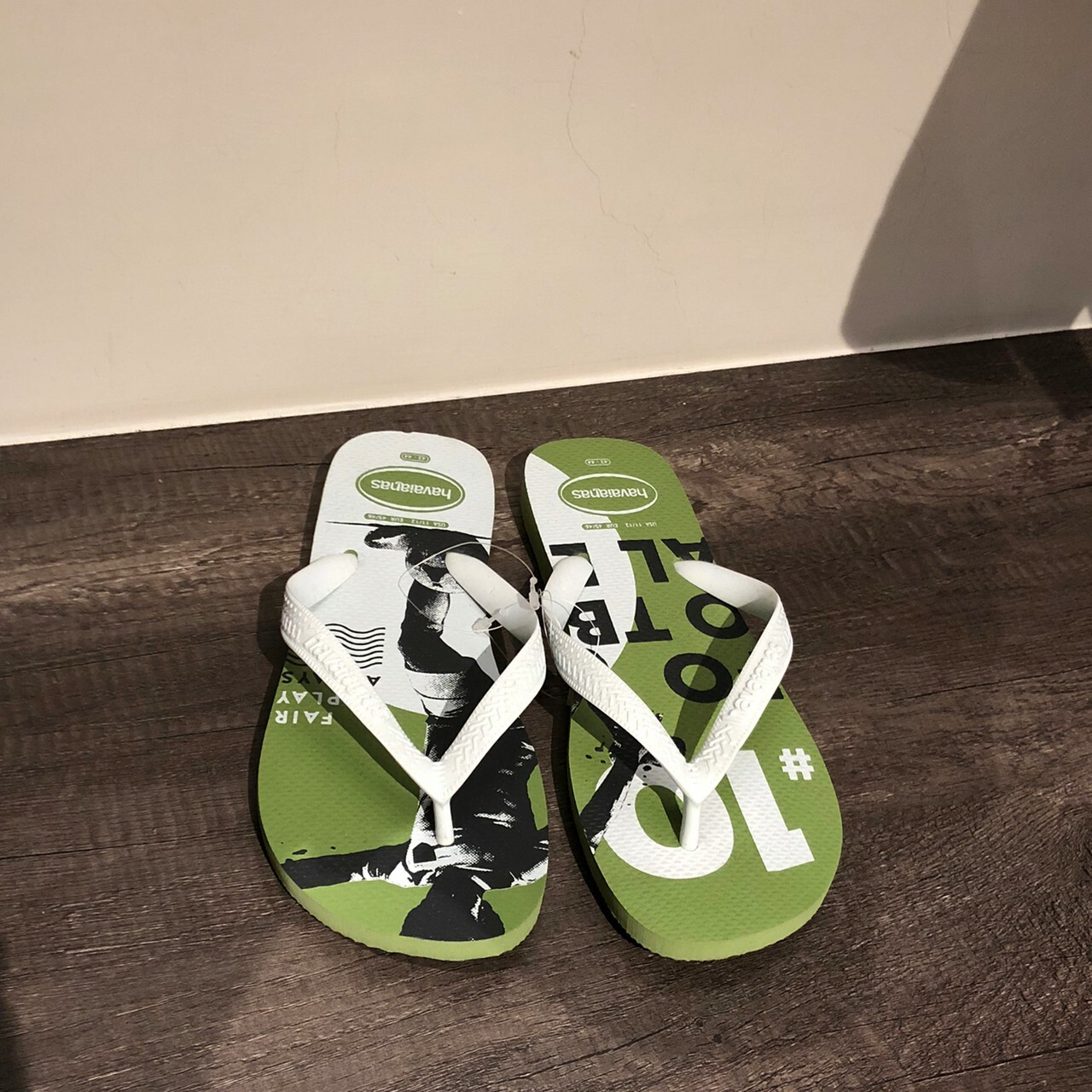 Havaianas 哈瓦仕 拖鞋 男鞋 夾腳拖鞋 綠/白 4141348-0891