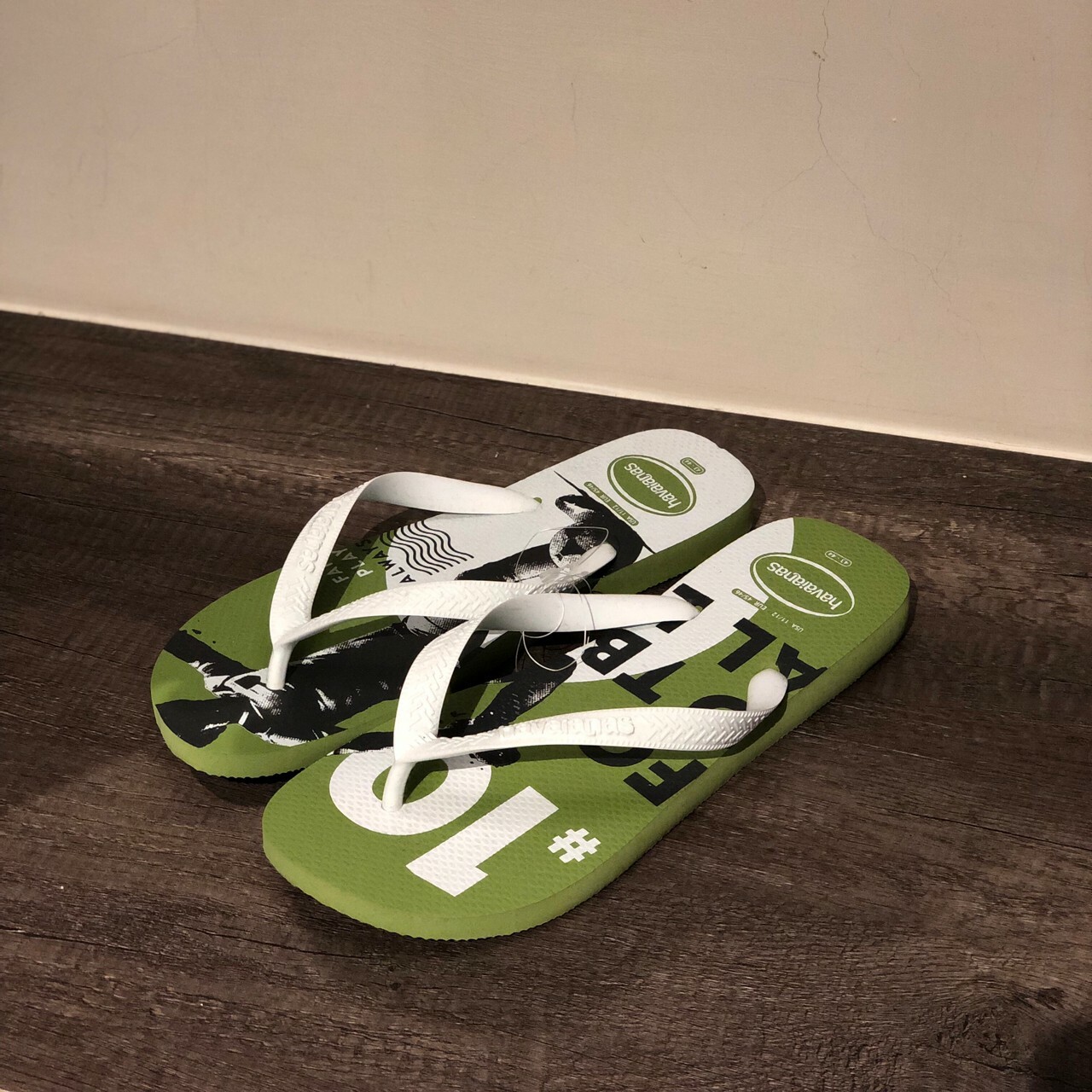 Havaianas 哈瓦仕 拖鞋 男鞋 夾腳拖鞋 綠/白 4141348-0891