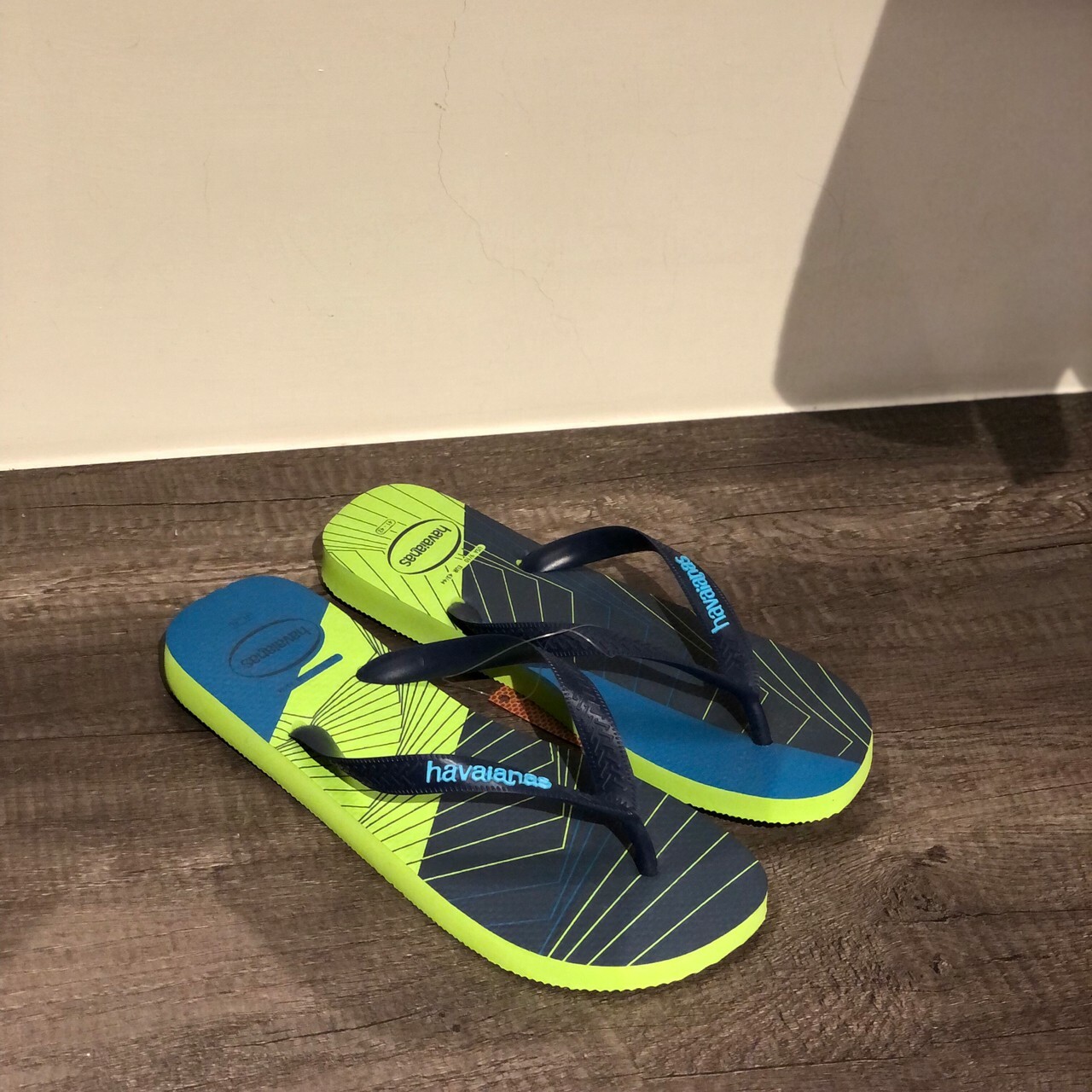 Havaianas 哈瓦仕 人字拖鞋 藍/綠 男款 4103358-1411