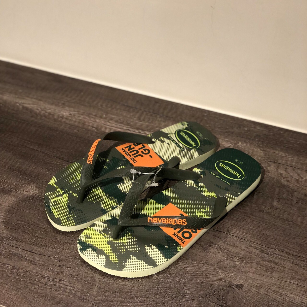 Havaianas 哈瓦仕 拖鞋 男鞋 夾腳拖 迷彩 巴西 Top Camu 綠 4141398-0904