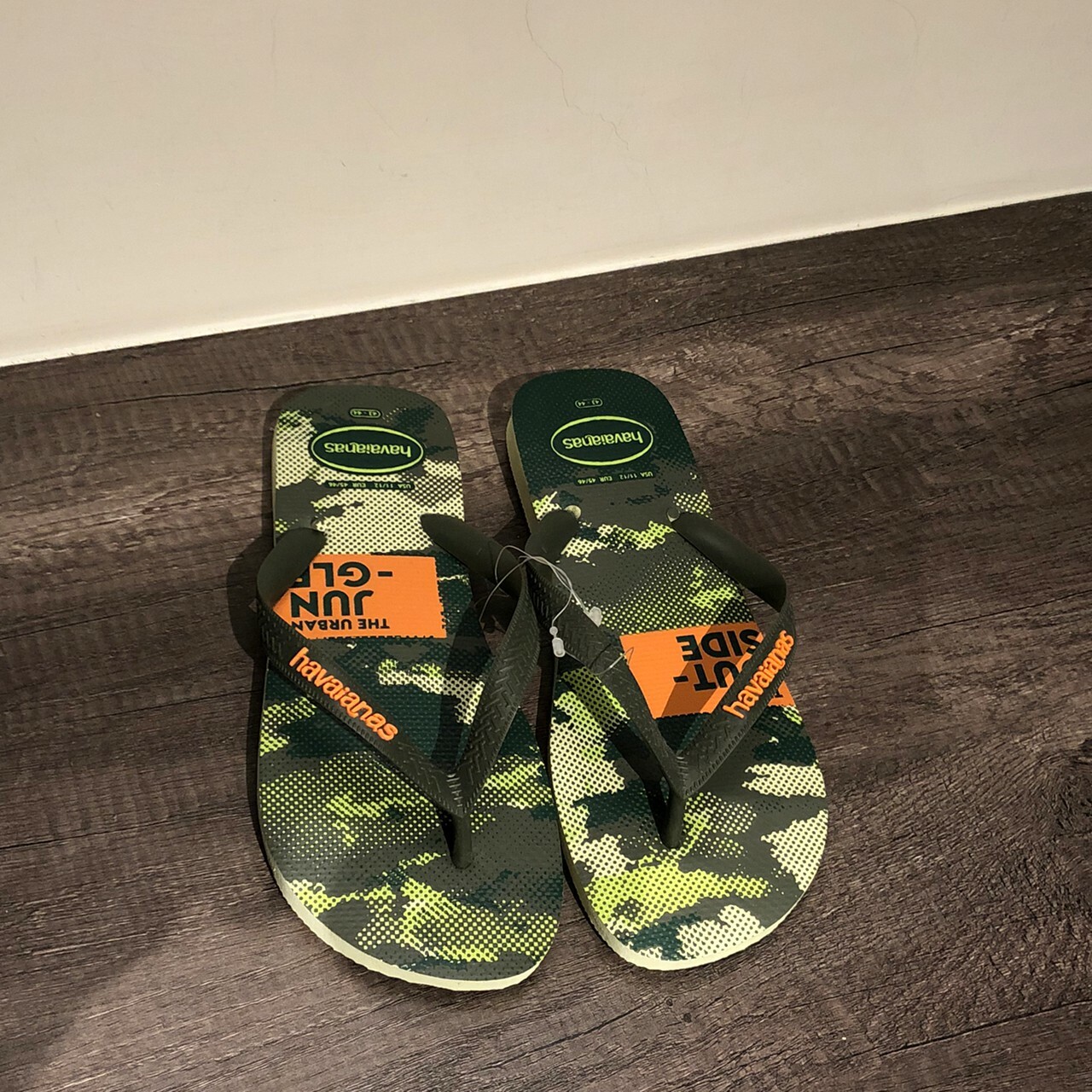 Havaianas 哈瓦仕 拖鞋 男鞋 夾腳拖 迷彩 巴西 Top Camu 綠 4141398-0904