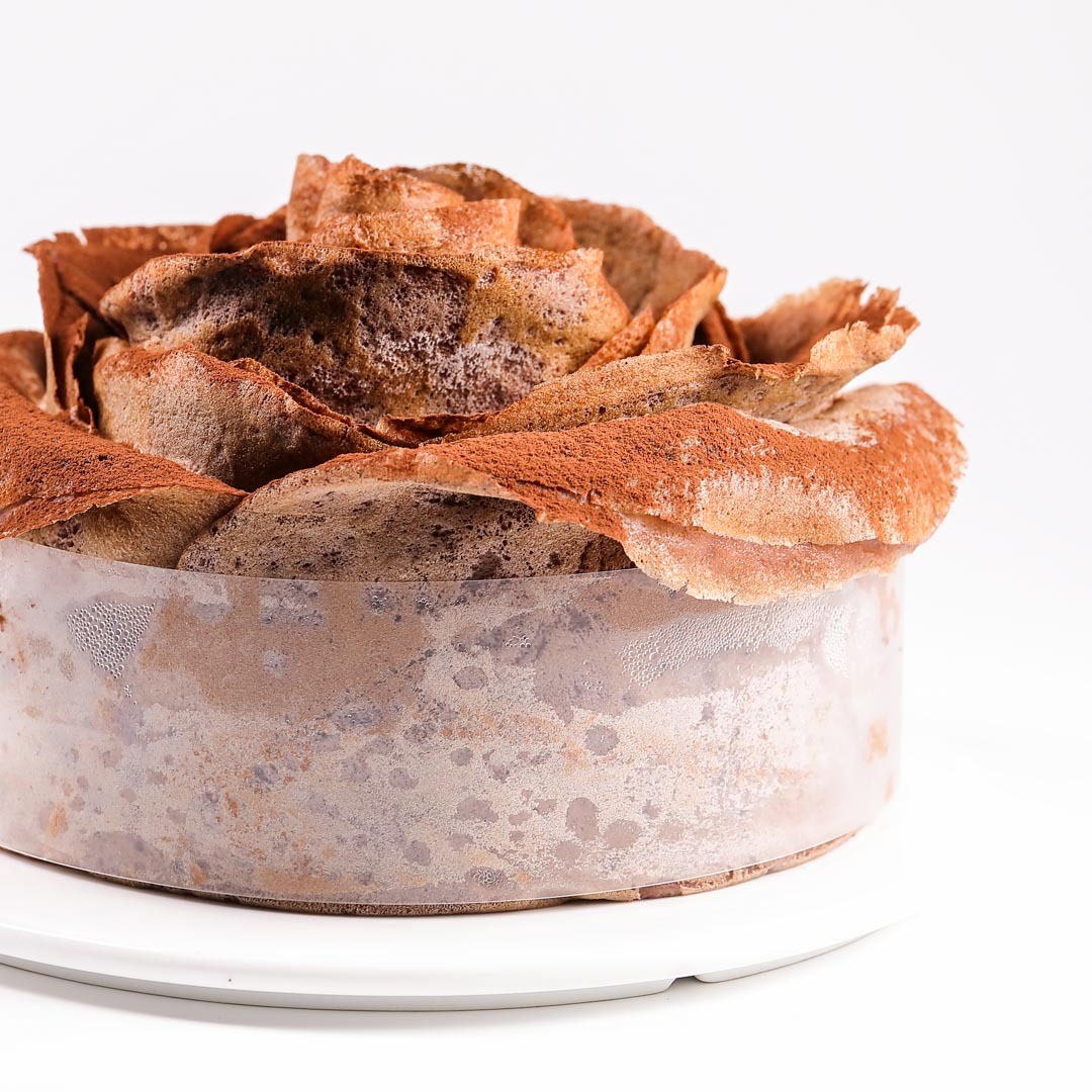 chocolat rose layer cake