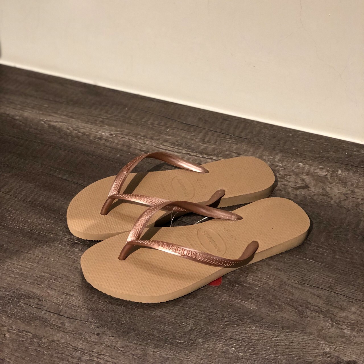 Havaianas 哈瓦仕 女款 夾腳拖 金沙色 4000030-0570
