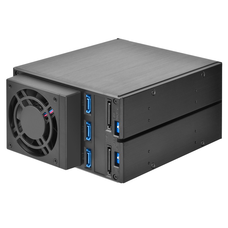 米特3C數位–SilverStone 銀欣 FS303-12G 5.25吋至3.5吋SAS/SATA硬碟抽取盒/SST-FS303-12G