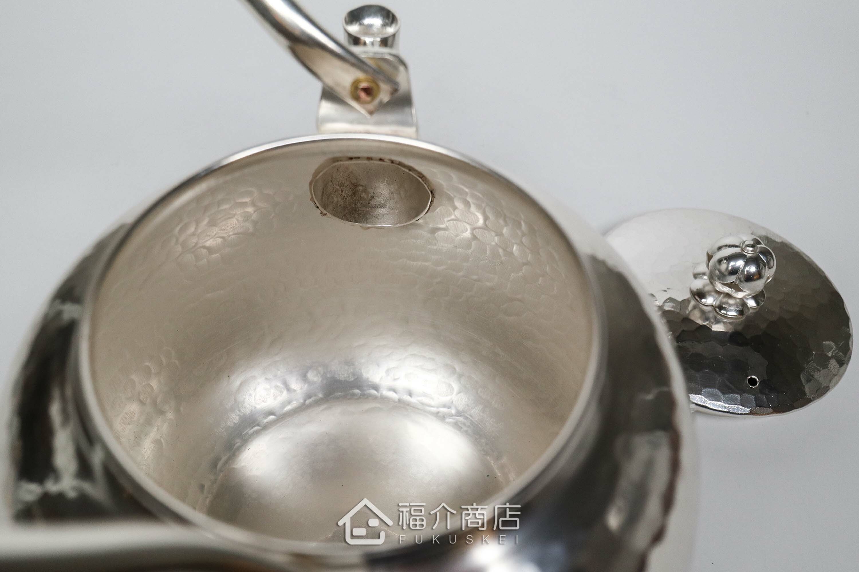 福介商店｜【秀峰堂】銀瓶鎚目湯沸1L