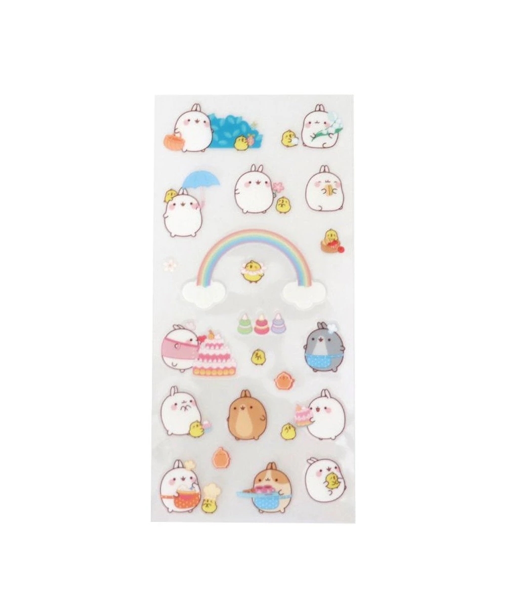 MOLANG 萌浪兔 貼紙 ( 外出遊玩 / 點心時光 / 愉快假日 ) 日本製