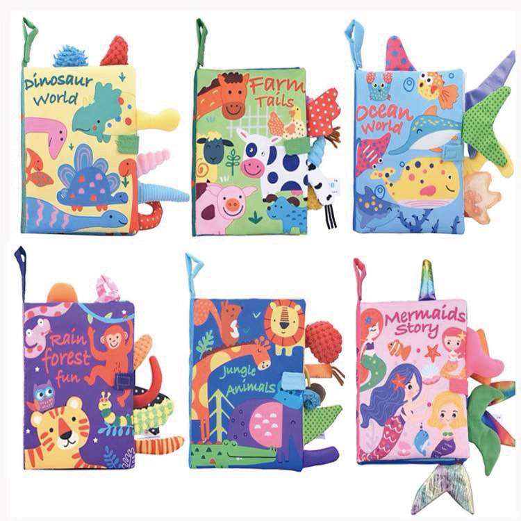 快樂英文幼兒布書＊五款 (JS0294)