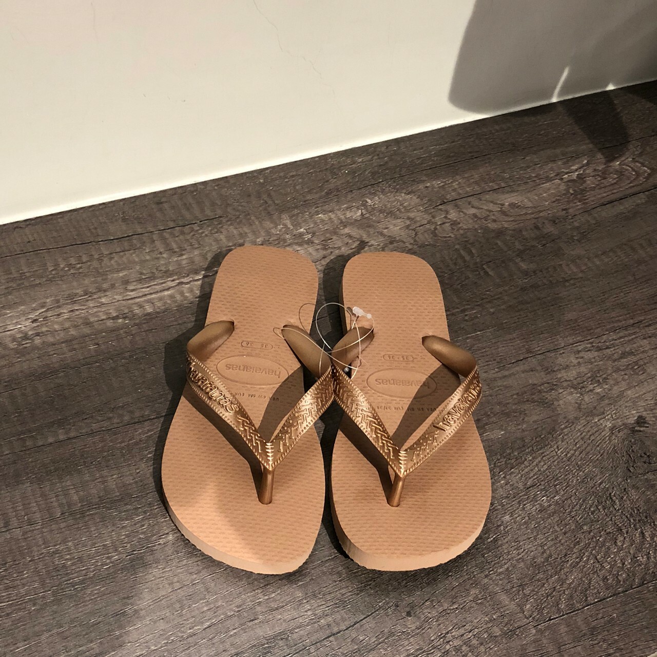 Havaianas 哈瓦仕 拖鞋 夾腳拖 人字拖 巴西 女鞋 玫瑰金 4000029-3581