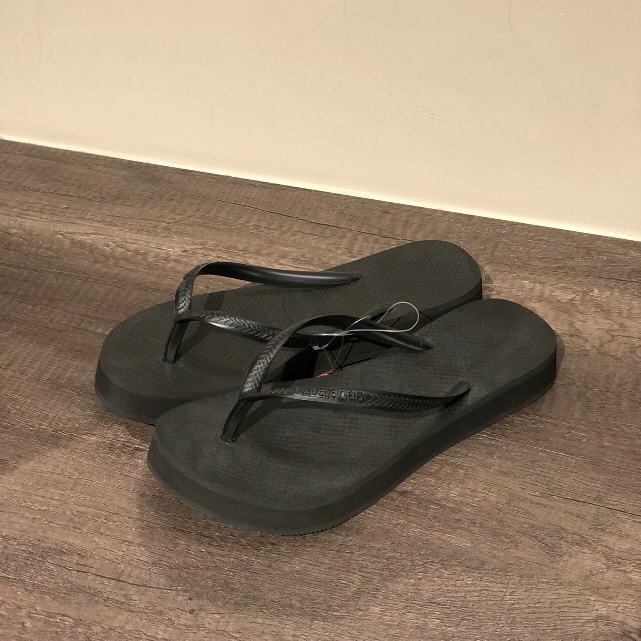 Havaianas 哈瓦仕 拖鞋 夾腳拖 厚底 黑 女款 4144537-0090
