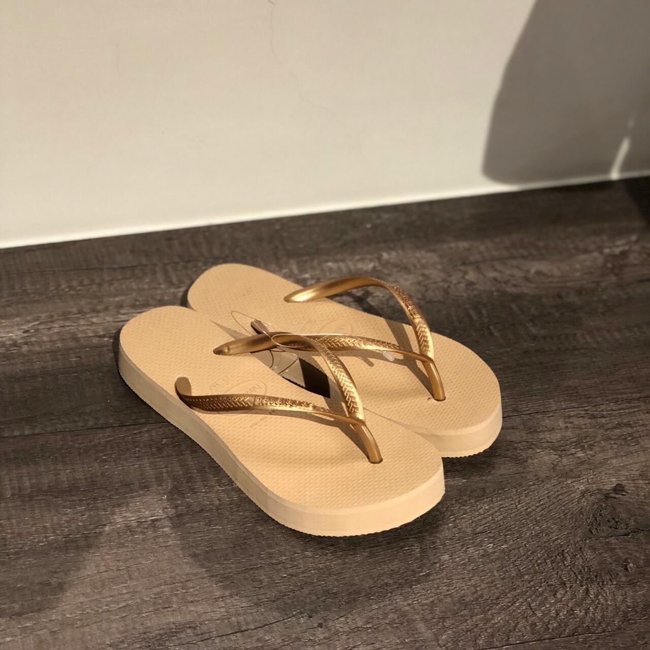 Havaianas 哈瓦仕 拖鞋 夾腳拖 厚底 女鞋 金色 4144537-0570