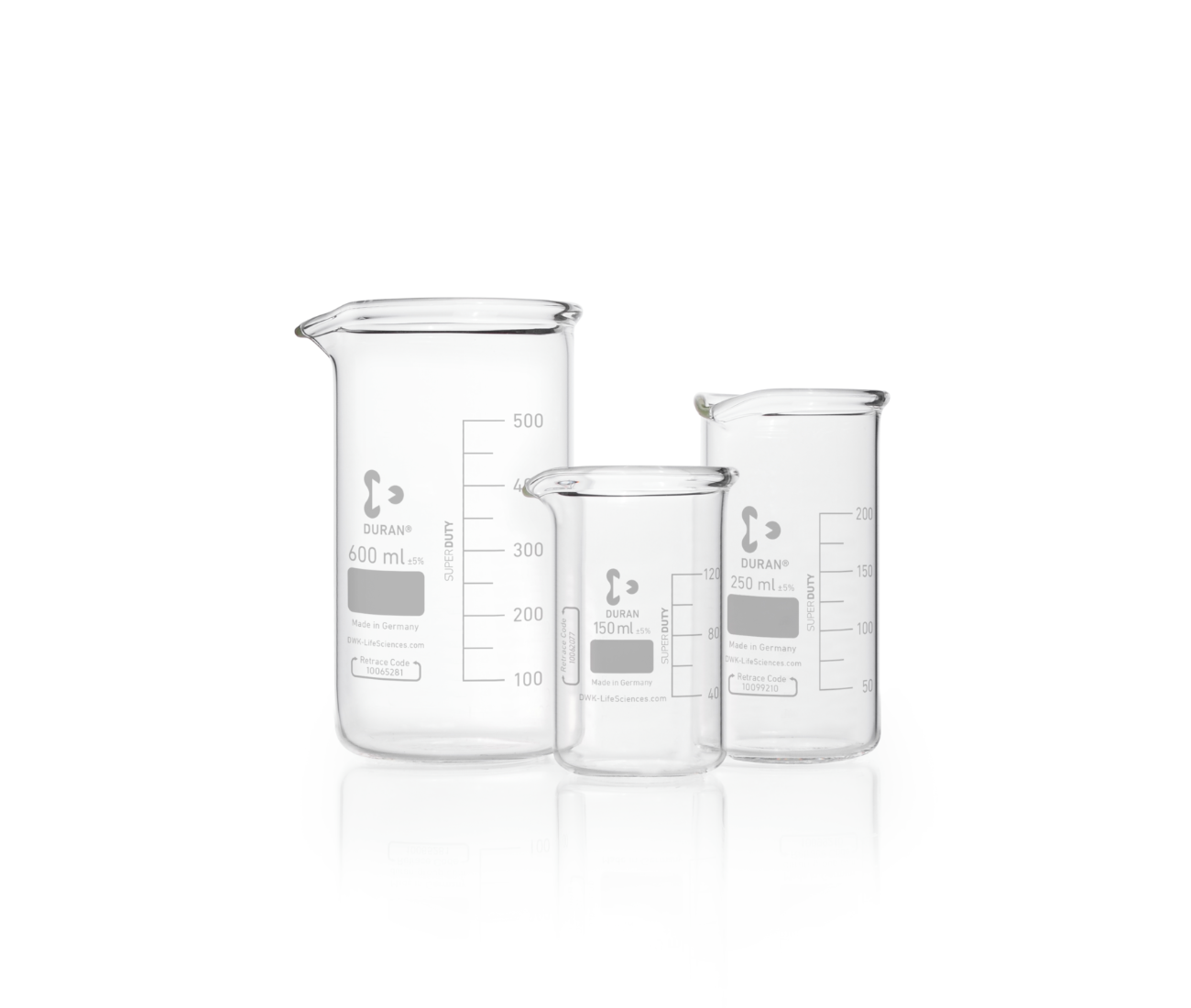 DURA Beaker heavy-wall