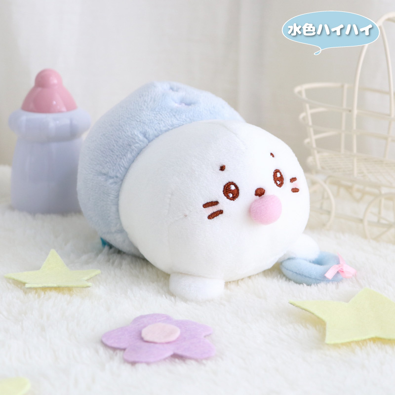 Sirotan 絨毛娃娃 小白寶寶 ( 藍 12.5cm / 黃12.5cm / 粉12cm )