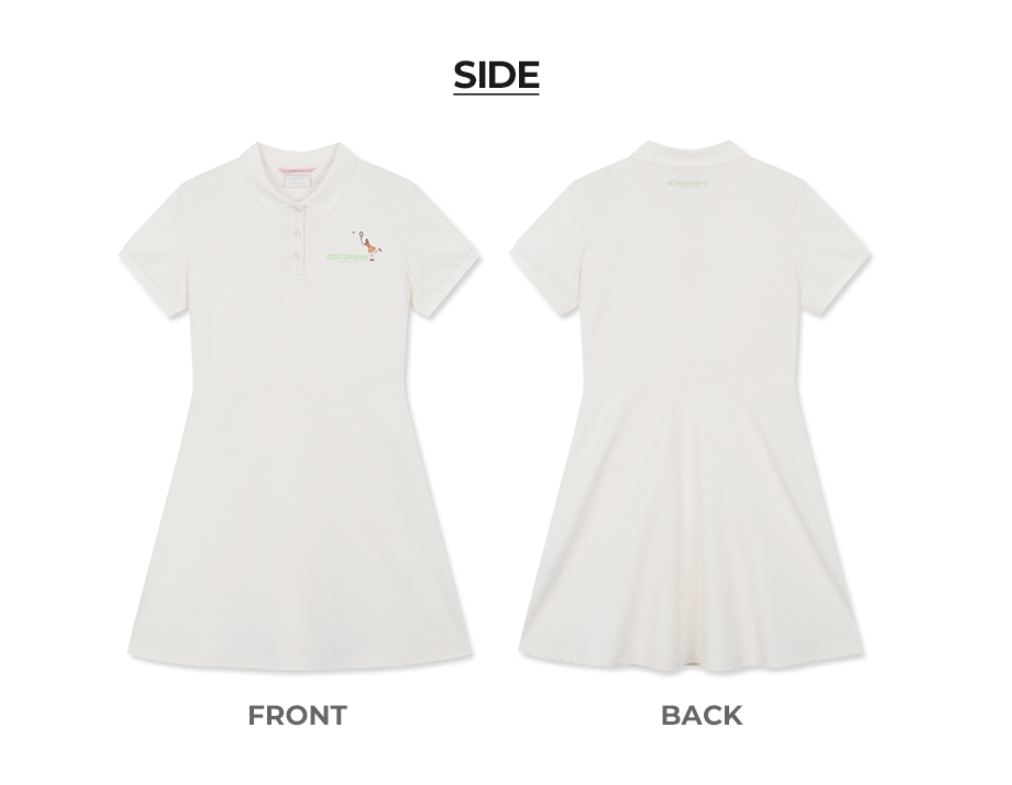 韓國代購 Discovery Expedition  Athleisure 女生連身裙 白 MAR-