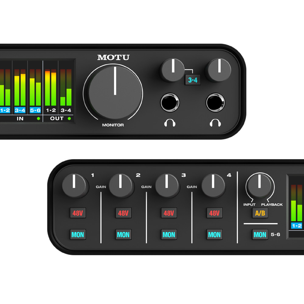 MOTU Motu / M6 6in/4out USB-C 錄音介面(iOS可用) 台灣代理公司貨2年保固 第 2 張圖片｜三峽錄音 / 音響