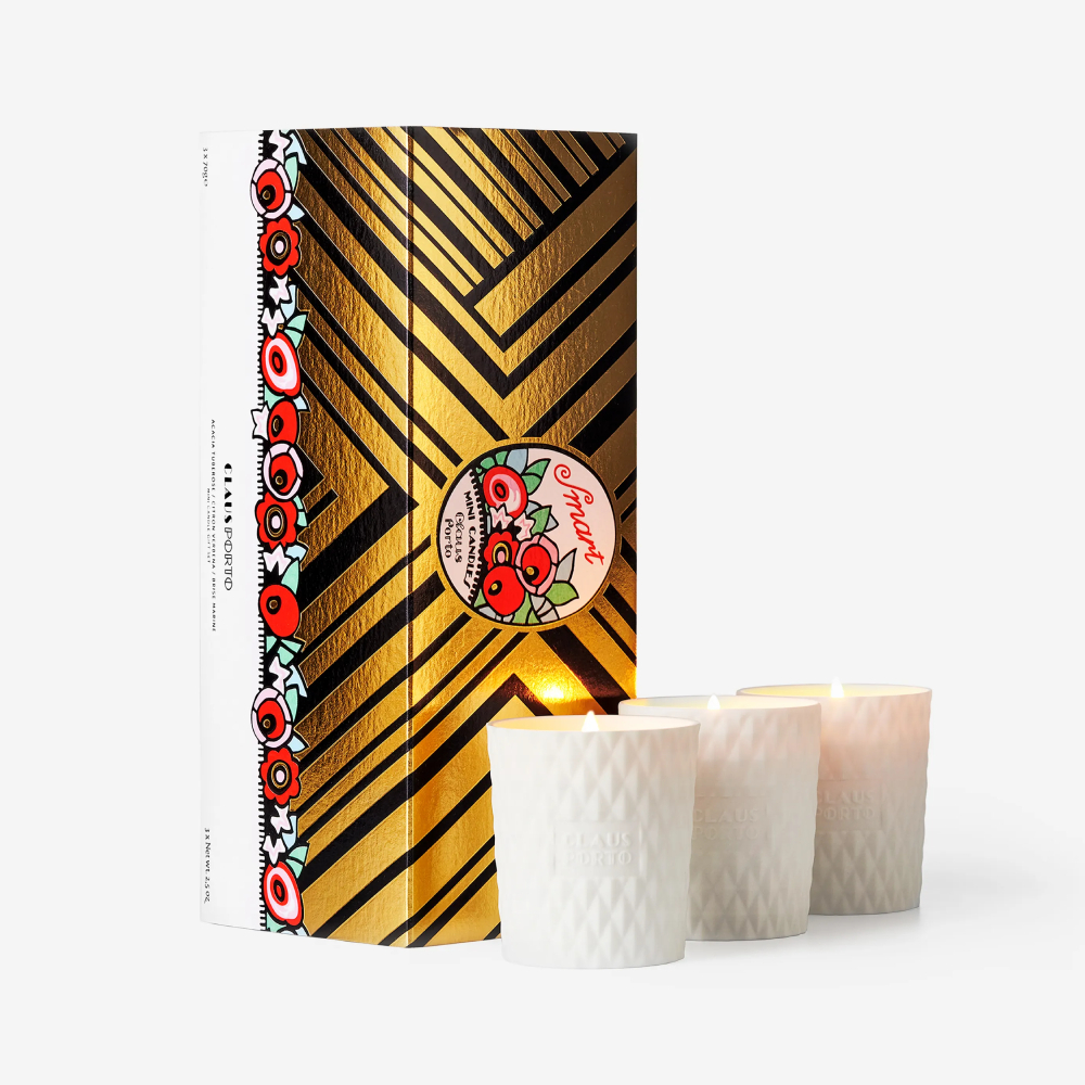 Claus Porto｜里斯本頌歌皇家香氛迷你蠟燭禮盒3入組 (70g x 3)