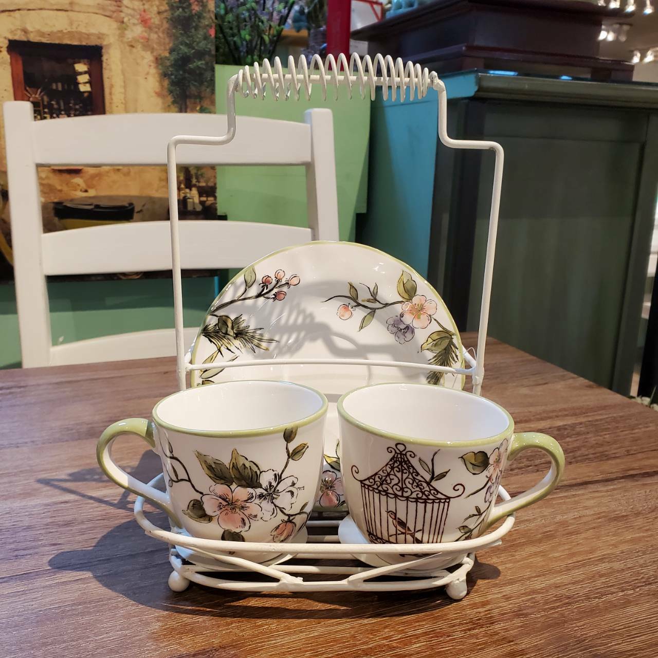 咖啡杯盤組[MJ紫花]