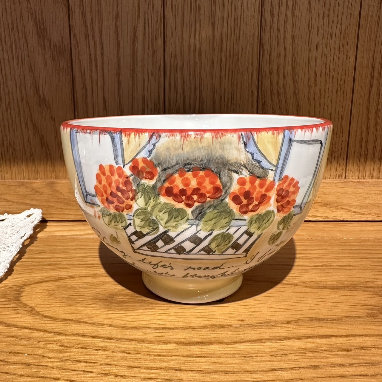 6"車坯碗[MJ手彩天竺葵]