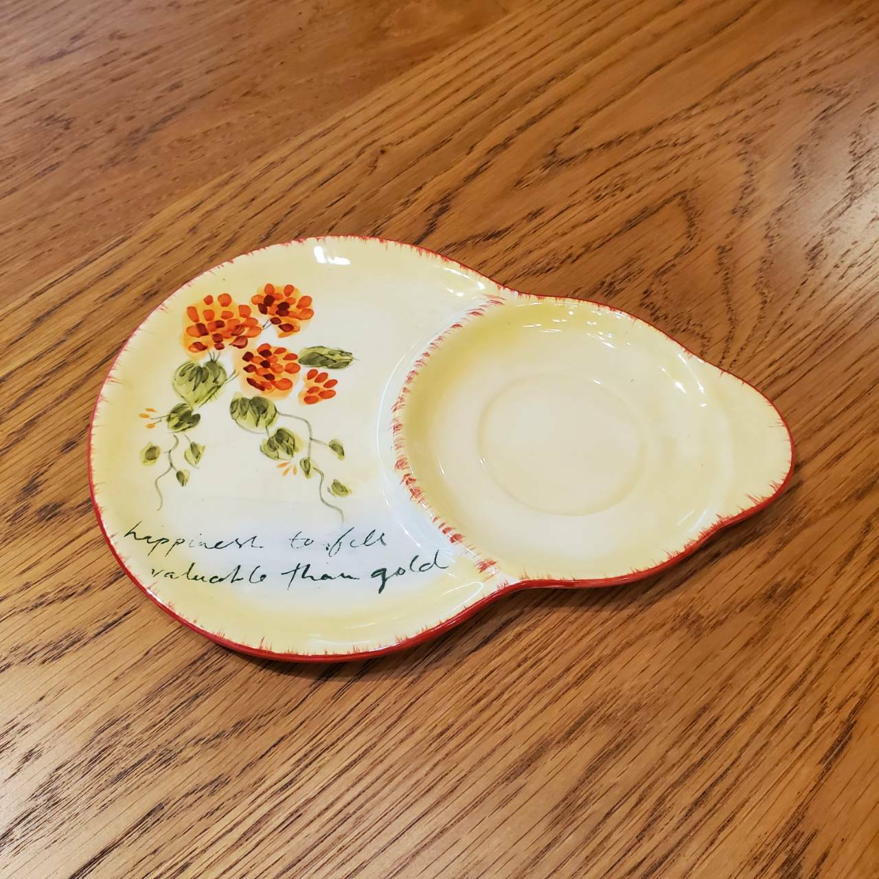 一人用早餐盤[MJ手彩天竺葵]