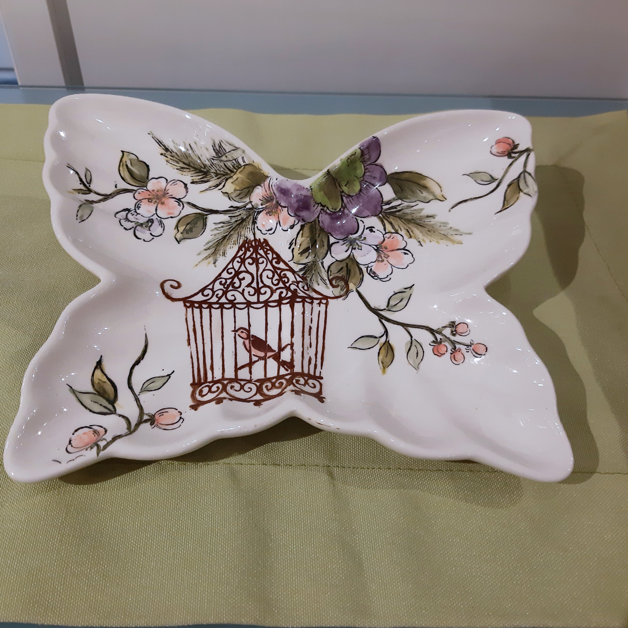 8"蝴蝶盤[MJ紫花]